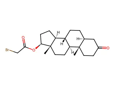 Bis(alpha-bromoacetyl-epsilon-2,4-dinitrophenyllysylproline)ethylenediamine structure
