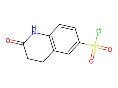 2-Oxo-1,2,3,4-tetrahydro-6-quinolinesulfonylchloride structure
