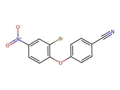 4-(2-Bromo-4-nitrophenoxy)benzonitrile structure