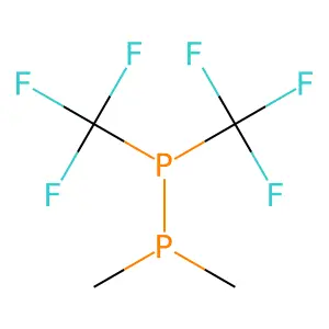 Diphosphine, 1,1-dimethyl-2,2-bis(trifluoromethyl)- structure