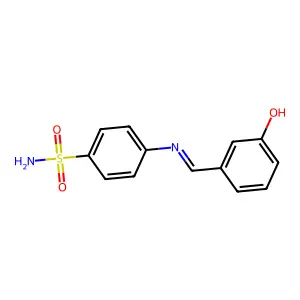 4-(3-羟基亚苄氨基)苯磺酰胺 structure