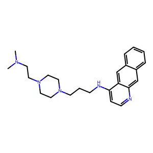 Benzo(g)quinolin-4-amine, N-(3-(4-(2-(dimethylamino)ethyl)-1-piperazinyl)propyl)- structure
