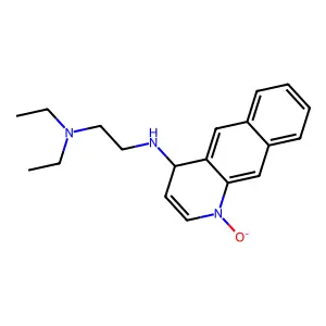 1,2-Ethanediamine, N,N-diethyl-N'-(1-oxidobenzo(g)quinolin-4-yl)- structure