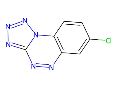 7-Chlorotetrazolo(5,1-c)benzo(1,2,4)triazine structure