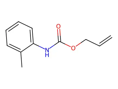 Prop-2-enyl N-(2-methylphenyl)carbamate structure