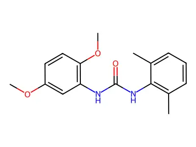 N-(2,5-Dimethoxyphenyl)-N'-(2,6-dimethylphenyl)urea structure