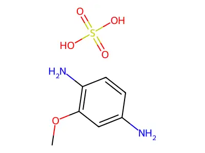 2-甲氧基-1,4-苯二胺硫酸盐 structure