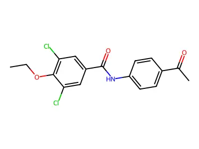 N-(4-乙酰苯基)-3,5-二氯-4-乙氧基苯甲酰胺 structure