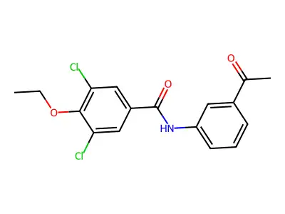 N-(3-acetylphenyl)-3,5-dichloro-4-ethoxybenzamide structure