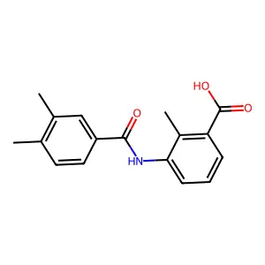 3-[(3,4-Dimethylbenzoyl)amino]-2-methylbenzoic acid structure