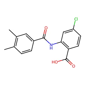 4-Chloro-2-[(3,4-dimethylbenzoyl)amino]benzoic acid structure