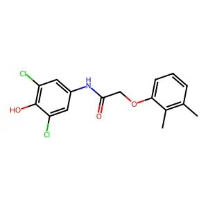 N-(3,5-dichloro-4-hydroxyphenyl)-2-(2,3-dimethylphenoxy)acetamide structure