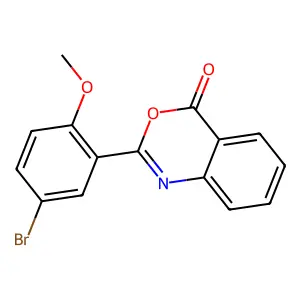 2-(5-Bromo-2-methoxyphenyl)-3,1-benzoxazin-4-one structure