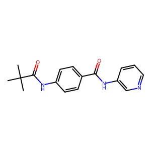 4-(2,2-dimethylpropanoylamino)-N-pyridin-3-ylbenzamide structure