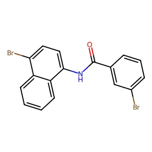 3-bromo-N-(4-bromo-1-naphthyl)benzamide structure