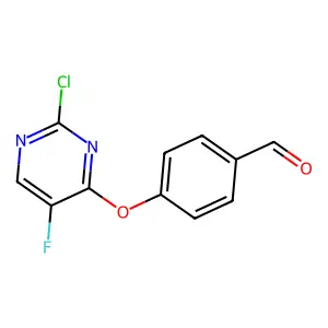 4-[(2-Chloro-5-fluoro-4-pyrimidinyl)oxy]benzaldehyde structure