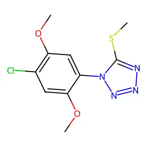 1-(4-Chloro-2,5-dimethoxyphenyl)-5-methylsulfanyltetrazole structure