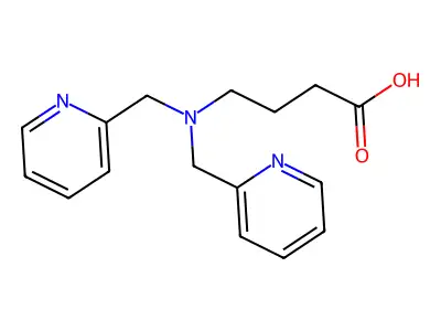 Butanoic acid, 4-[bis(2-pyridinylmethyl)amino]- structure