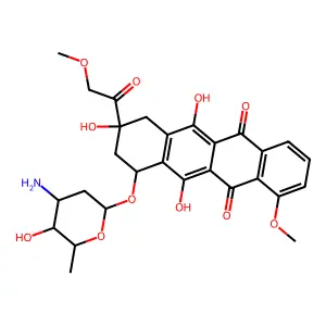 14-Methoxydaunorubicin hydrochloride structure
