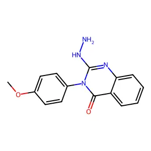 2-Hydrazinyl-3-(4-methoxyphenyl)quinazolin-4-one structure