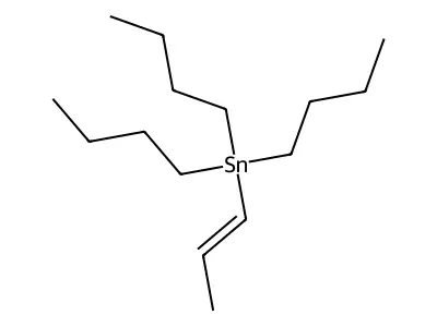 Stannane, tributyl-(1Z)-1-propen-1-yl- structure