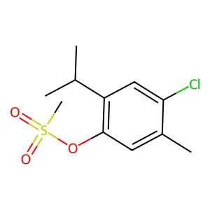 4-Chloro-2-isopropyl-5-methylphenyl methanesulfonate structure