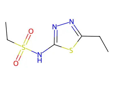 N-(5-ethyl-1,3,4-thiadiazol-2-yl)ethanesulfonamide structure