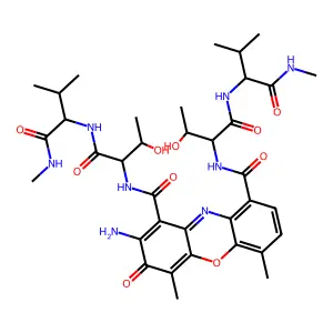 Actinocylbis(threonyl-d-valine Methylamide) structure