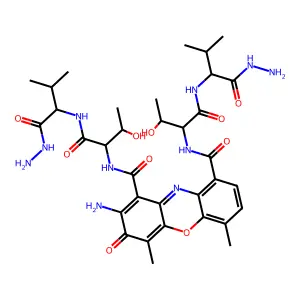 放线菌酰基双(苏氨酰-D-缬氨酰肼) structure
