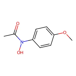 N-羟基-N-(4-甲氧苯基)乙酰胺 structure