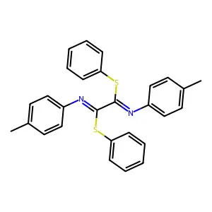 diphenyl N~1~,N~2~-bis(4-methylphenyl)ethanediimidothioate structure