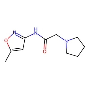 N-(5-Methylisoxazol-3-yl)-2-(pyrrolidin-1-yl)acetamide structure