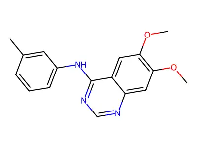 6,7-dimethoxy-N-(3-methylphenyl)quinazolin-4-amine structure