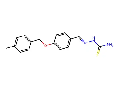 4-((4-Methylbenzyl)oxy)benzaldehyde thiosemicarbazone structure