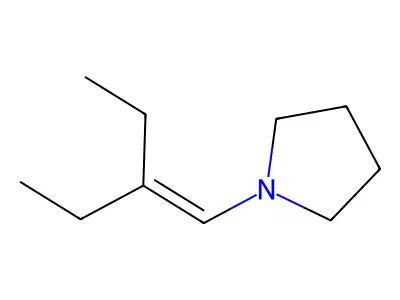 Pyrrolidine, 1-(2-ethyl-1-butenyl)- structure