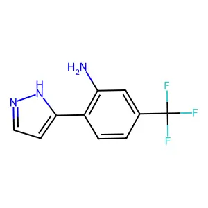 2-(2H-pyrazol-3-yl)-5-(trifluoromethyl)aniline structure