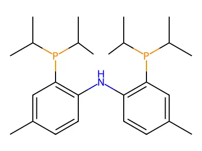 Bis(2-(di-i-propylphosphino)-4-methylphenyl)amine structure