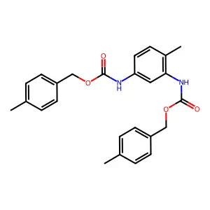 (4-methylphenyl)methyl N-[2-methyl-5-[(4-methylphenyl)methoxycarbonylamino]phenyl]carbamate structure
