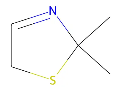 3-Thiazoline, 2,2-dimethyl- structure