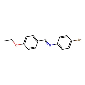 4-Bromo-N-[(E)-(4-ethoxyphenyl)methylidene]aniline structure