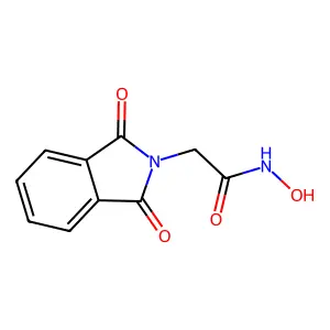 2H-Isoindole-2-acetamide, 1,3-dihydro-N-hydroxy-1,3-dioxo- structure
