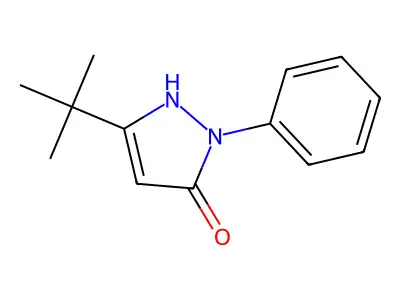 3-tert-butyl-1-phenyl-1H-pyrazol-5-ol structure