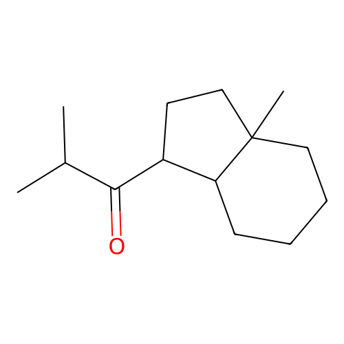 1-Methyl-7-(2'-methylpropionyl)bicyclo[4.3.0]nonane structure