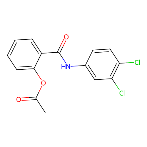 2-[(3,4-Dichlorophenyl)carbamoyl]phenyl acetate structure