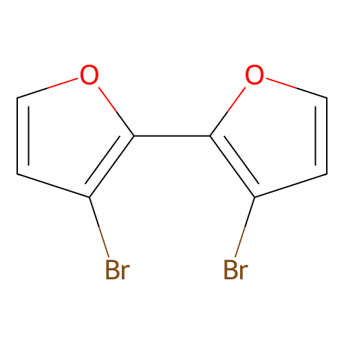 3,3'-Dibromo-2,2'-bifuran structure
