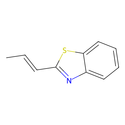 2-[(1E)-Prop-1-en-1-yl]-1,3-benzothiazole structure