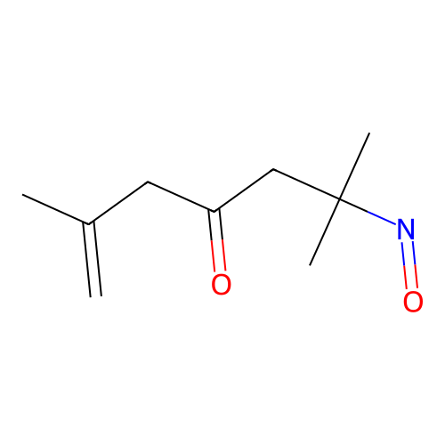 2,6-Dimethyl-6-nitrosohept-1-en-4-one structure