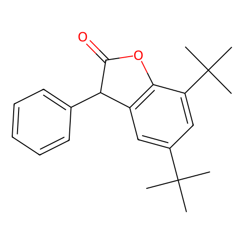 5,7-Bis(1,1-dimethylethyl)-3-phenyl-(3H)-benzofuran-2-one structure