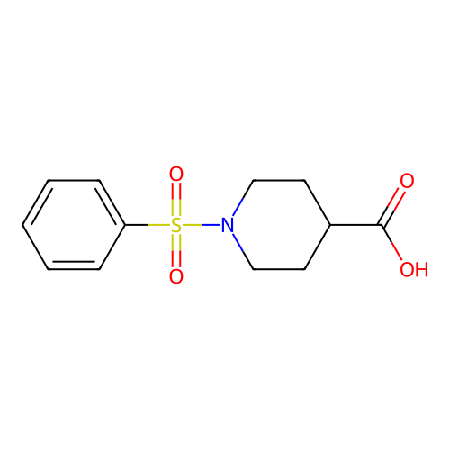 1-(Benzenesulfonyl)piperidine-4-carboxylic acid structure