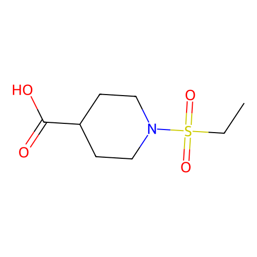 1-(Ethanesulfonyl)piperidine-4-carboxylic acid structure